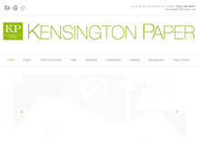 Tablet Screenshot of kensingtonpaper.com